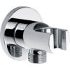 Luxe messing muur doucheaansluiting met opsteek 1/2 chroom