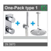 One-Pack inbouwthermostaatset rond type 1