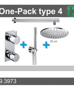 One-Pack inbouwthermostaatset rond type 4