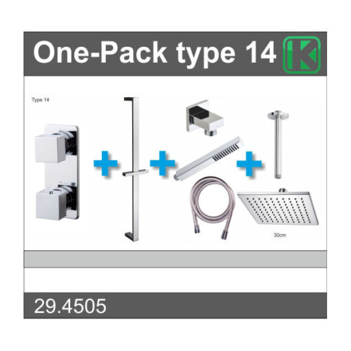 One-Pack inbouwthermostaatset nr 14 (30cm) 1