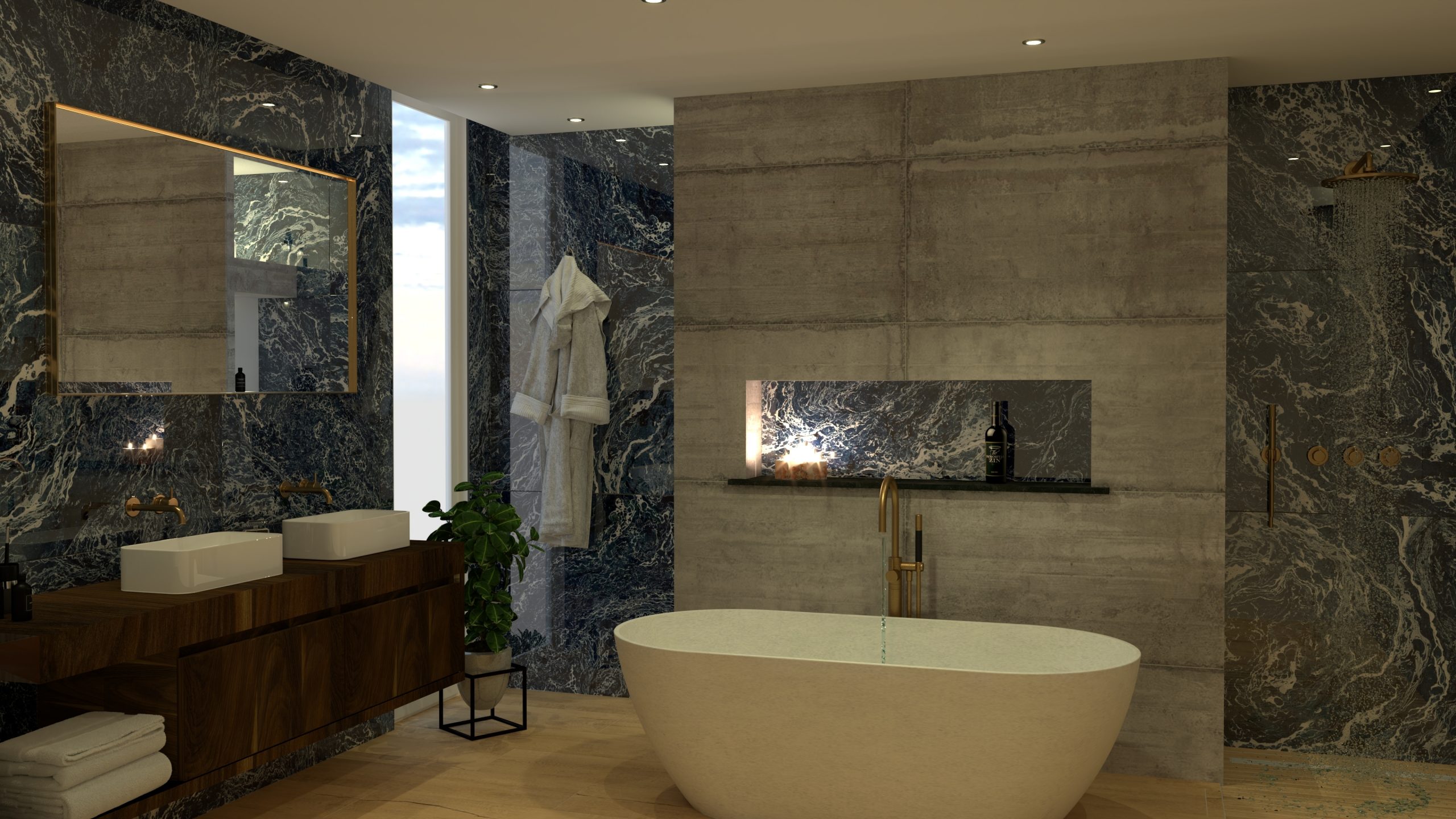 3D ontwerp badkamerhuis